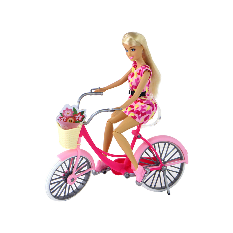 Anlily lelle ar velosipēdu