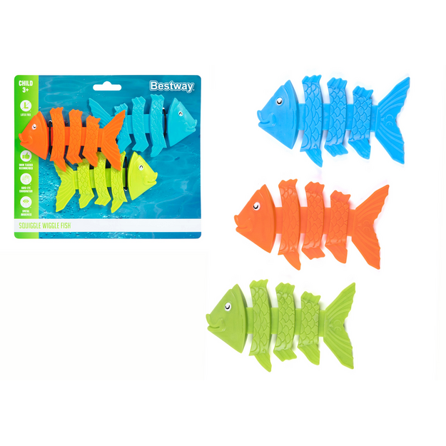 BESTWAY 3 krāsainu zivtiņu komplekts