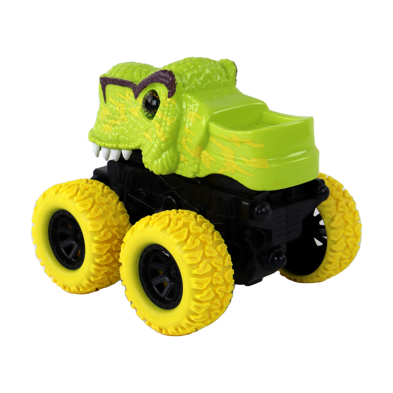 Rotaļlietu auto - tiranozaurs, zaļš
