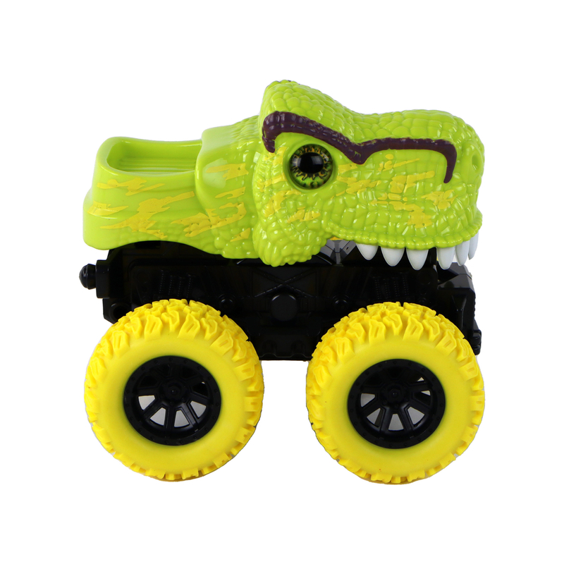Rotaļlietu auto - tiranozaurs, zaļš
