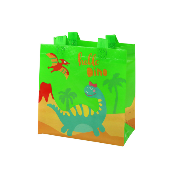 Dinozauru zaļš dāvanu maisiņš