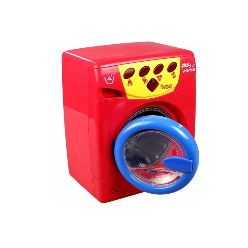 Rotaļlietu veļas mašīna, sarkana