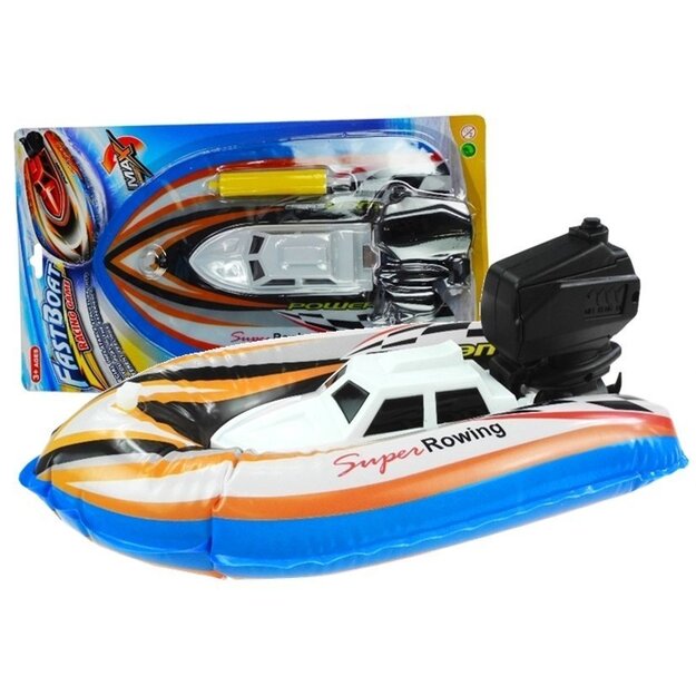 Rotaļlietu piepūšamā ūdens laiva ar sūkni