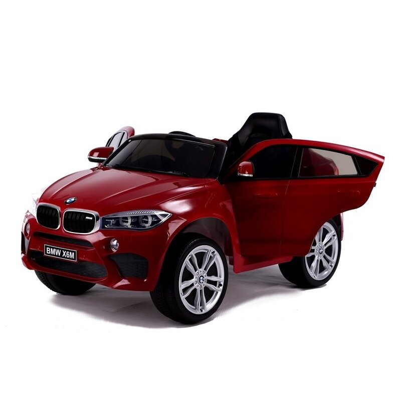 Bērnu vienvietīgs elektromobilis BMW X6, sarkans-lakots