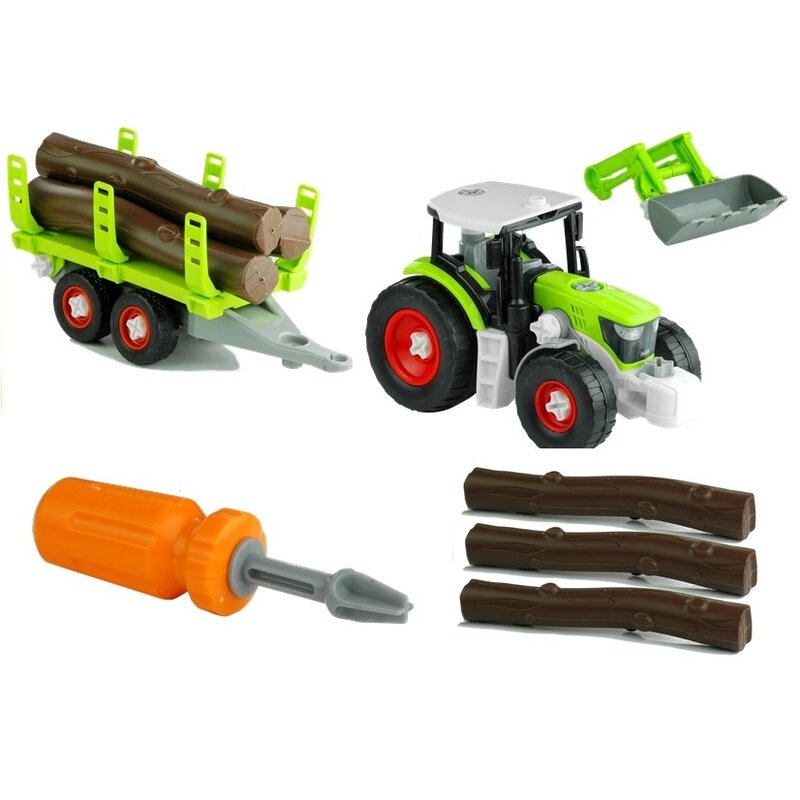 Saliekamais rotaļu traktors "Take Apart Farm Tractor"