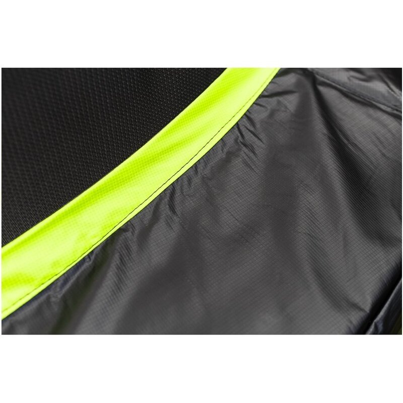 Batuts ar tīklu Lean Sport Pro, 426cm, melns ar zaļu