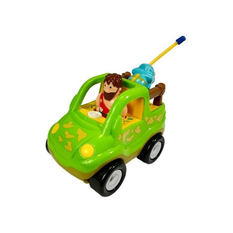 Tālvadības automašīna - Cartoon Dinosaur Car, zaļa