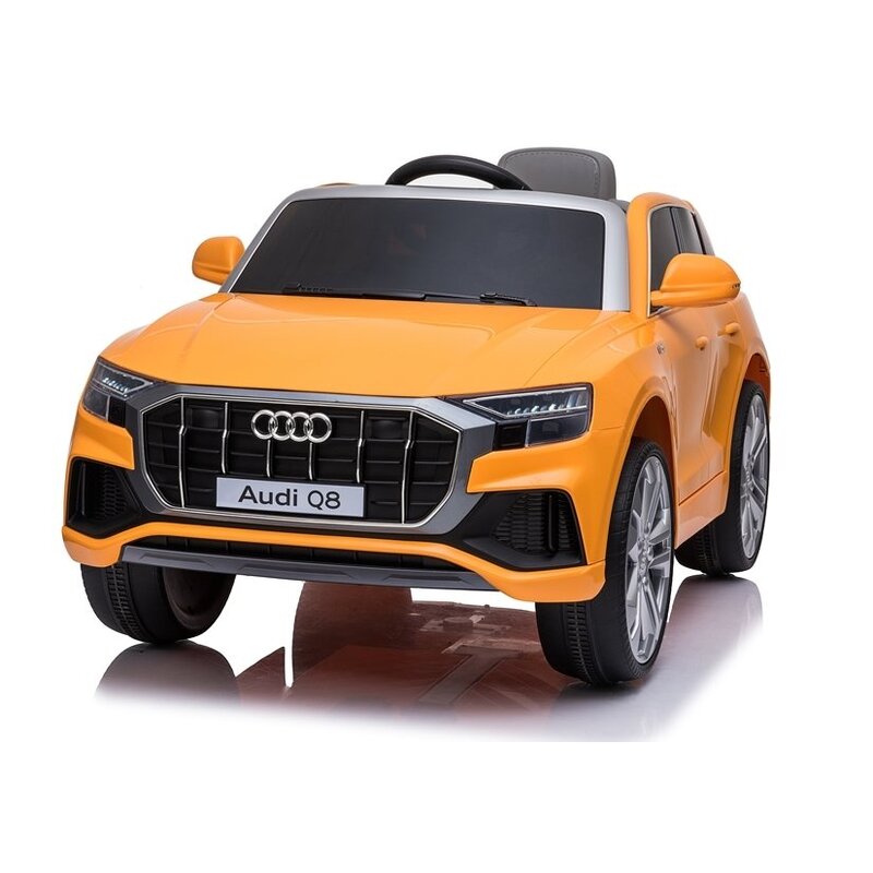 Bērnu vienvietīgs elektromobilis Audi Q8, oranžs