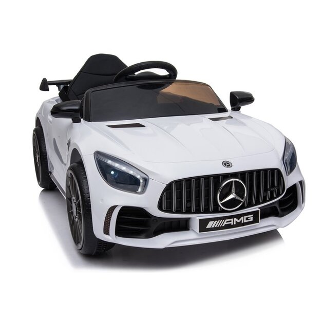 Mercedes GT R akumulatora automobilis, balts