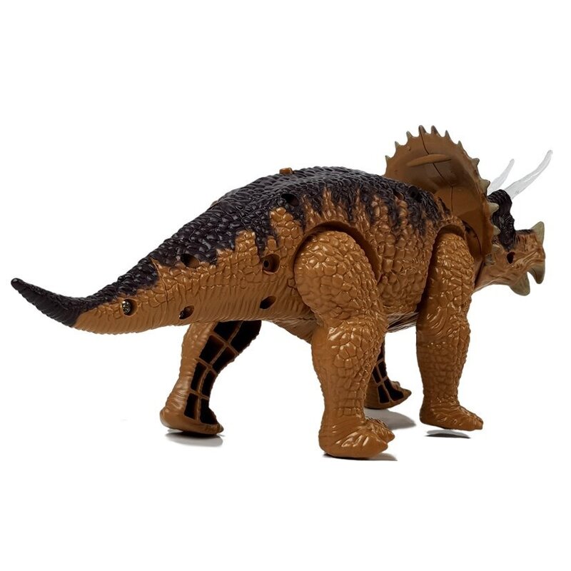 Rotaļlietu dinozaurs "Triceratopss", brūns