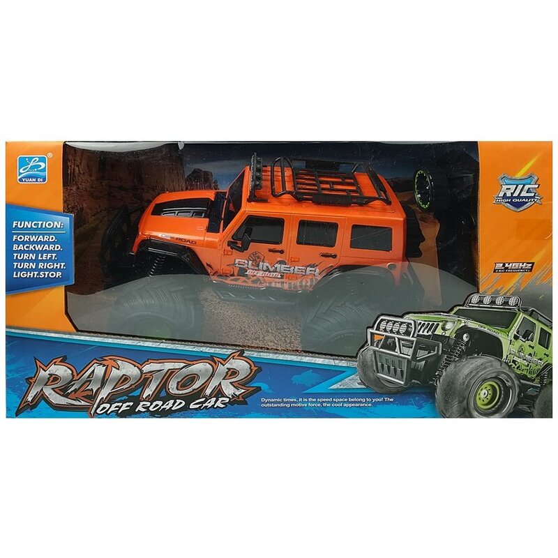 Tālvadības automašīna "Raptor Off Road", oranža