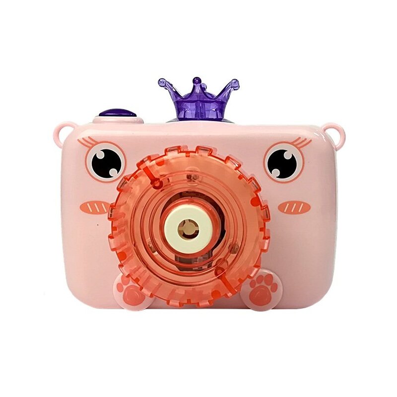 Burbuļu pūšamais fotoaparāts "Princese", rozā