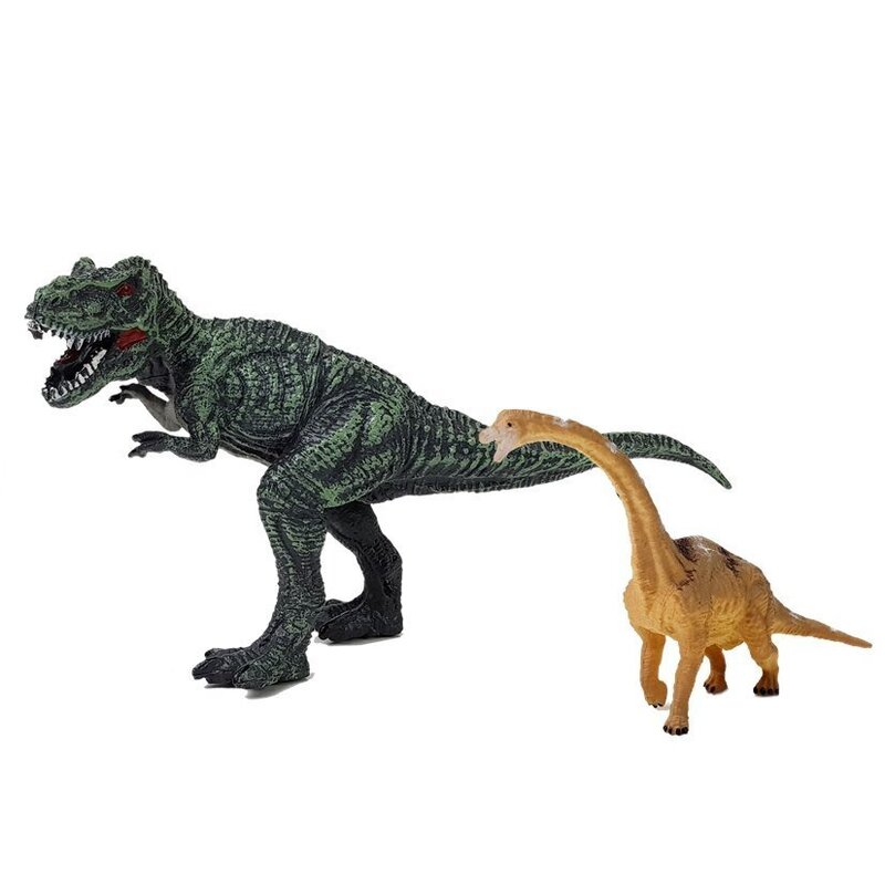  Dinozaurs Brahiosaurs, Tyrannosaurs un Rex figūriņu komplekts