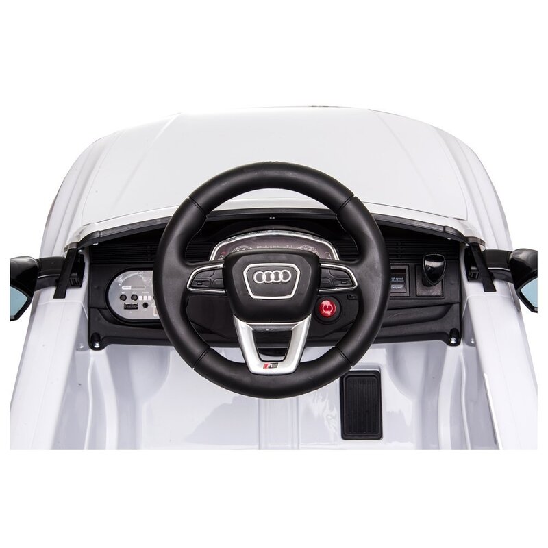 Vienvietīgs elektromobilis Audi RS Q8, balts