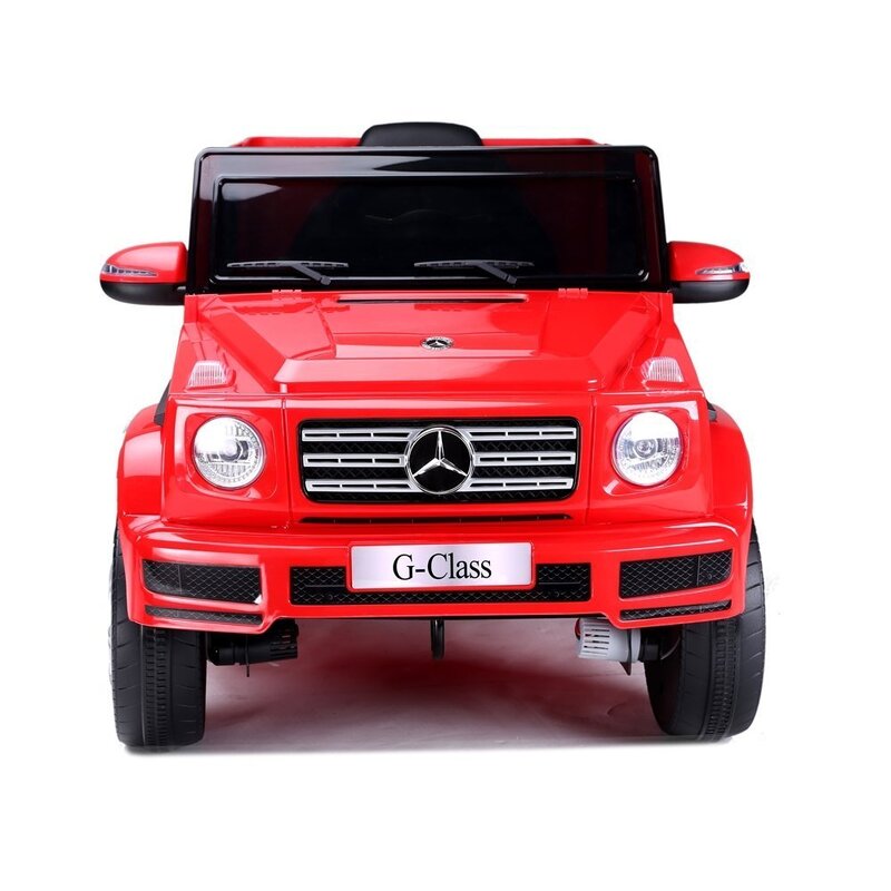 Bērnu vienvietīgs elektromobilis "Mercedes G500", sarkans