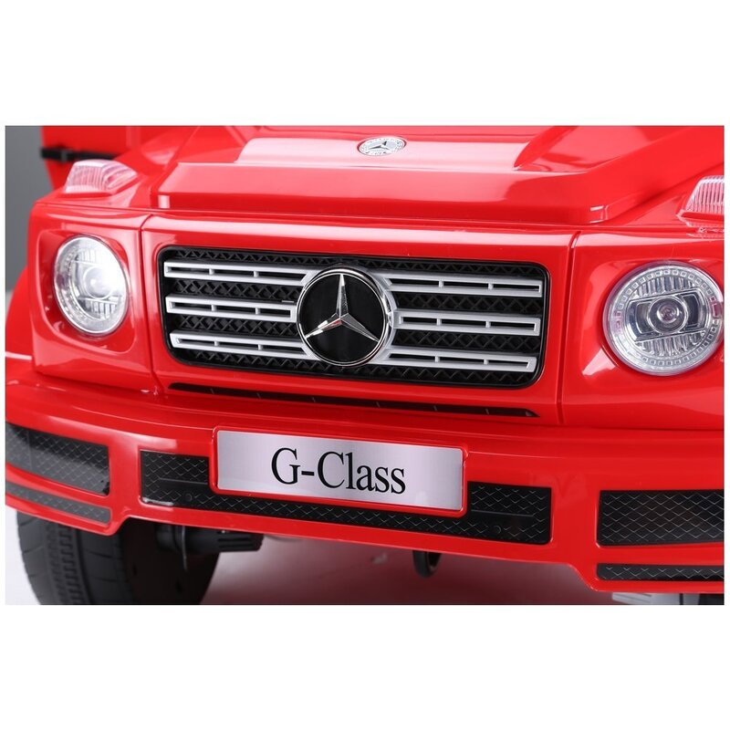 Bērnu vienvietīgs elektromobilis "Mercedes G500", sarkans