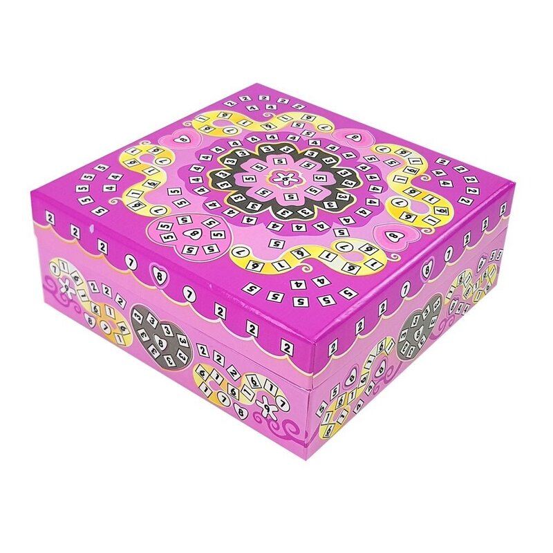 Rotaslietu kastītes dekorēšanas komplekts, rozā