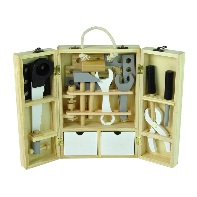 Koka darbnīcas instrumentu komplekts koferī