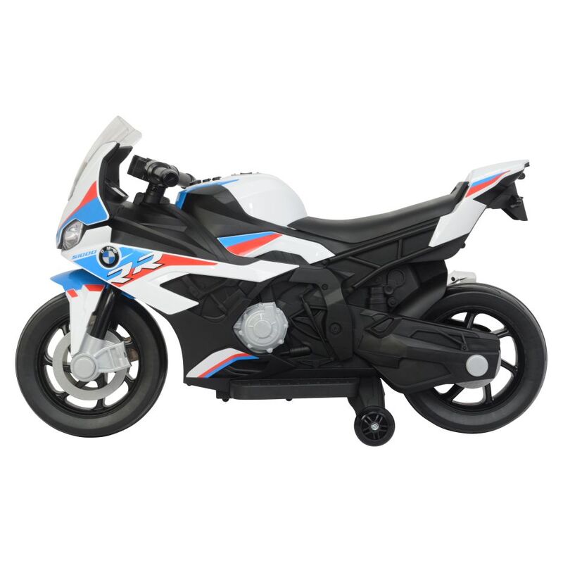 Bērnu elektriskais motocikls - BMW S1000RR, balts