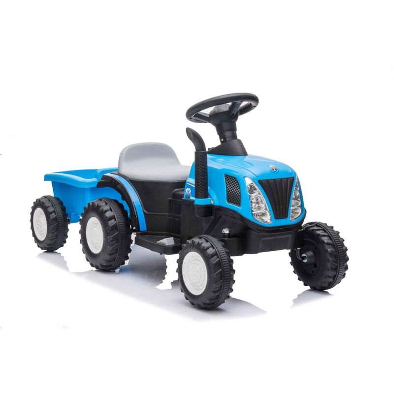 Elektriskais traktors ar piekabi A009, zils