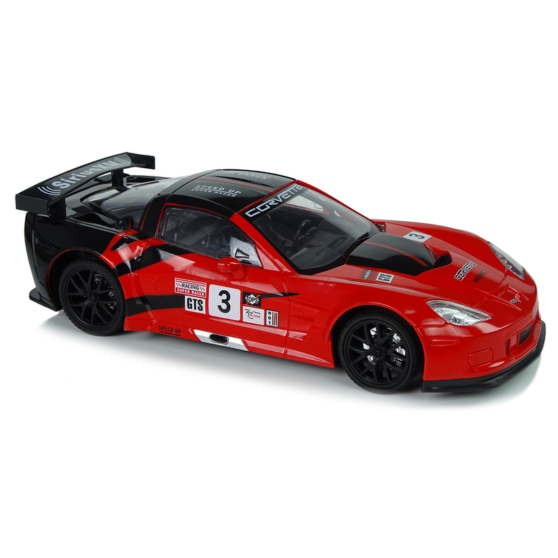 Sporta tālvadības automašīna Corvette C6.R, sarkana
