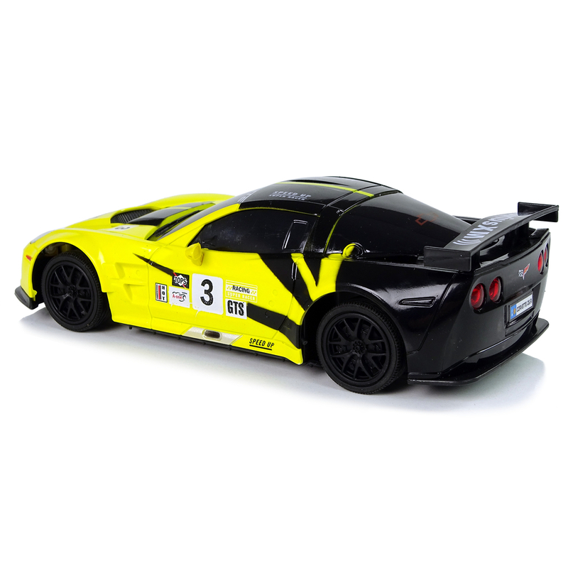Sporta tālvadības automašīna Corvette C6.R, dzeltena
