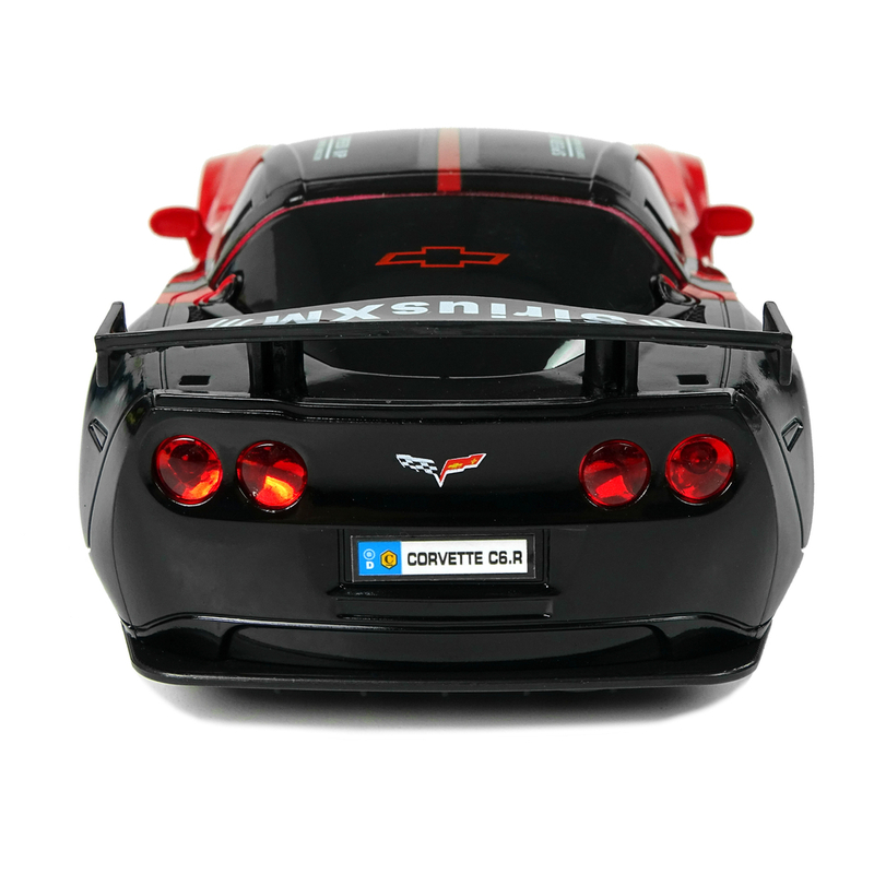 Sporta tālvadības automašīna Corvette C6.R, sarkana