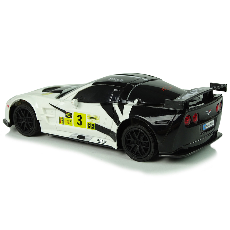 Sporta tālvadības automašīna Corvette C6.R 1:24, balta