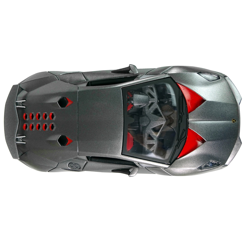 Sporta tālvadības automašīna Lamborghini, sudraba