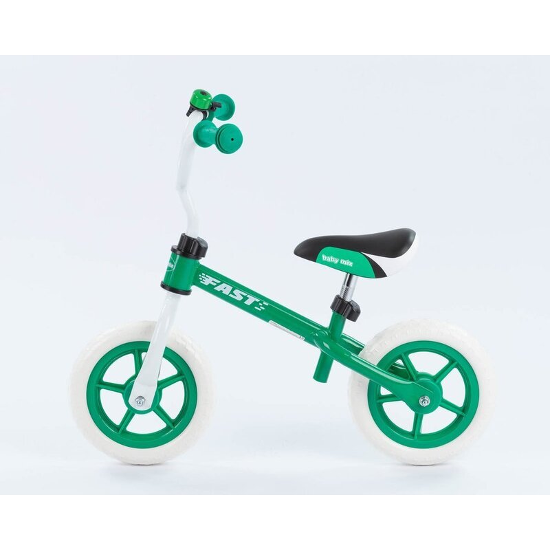 Līdzsvara velosipēds - Baby Mix Fast, 10 collas, zaļš