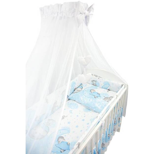 Sešdaļīgs gultas veļas komplekts 120x90 40x60, zils