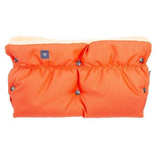 Sleep & Grow Bērnu ratiņu cimdi ar vilnas audumu, oranži