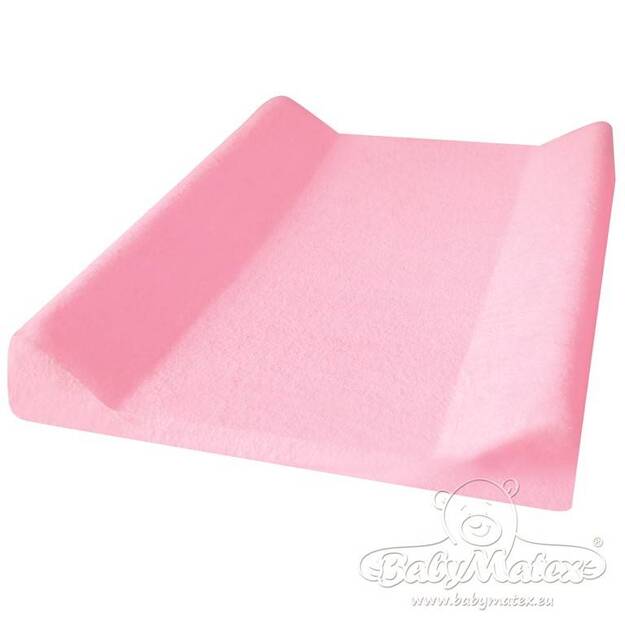 Frotē pārklājs pārtinamajam galdam, rozā krāsā