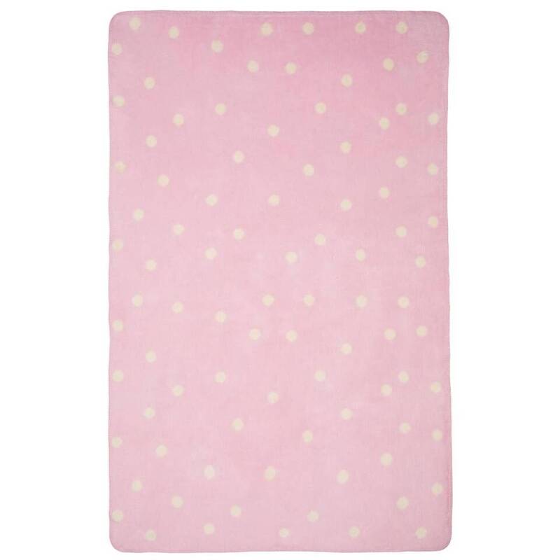 Kokvilnas pleds, 75x100, rozā krāsā
