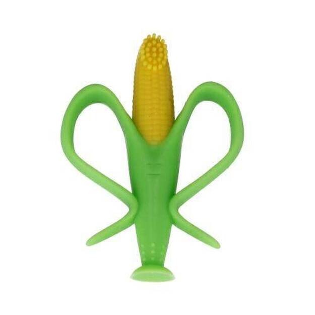 Bam Bam košļājamā rotaļlieta - kukurūza, zaļa